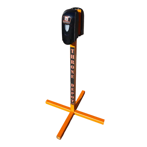 the throne depot hand sanitizer stands