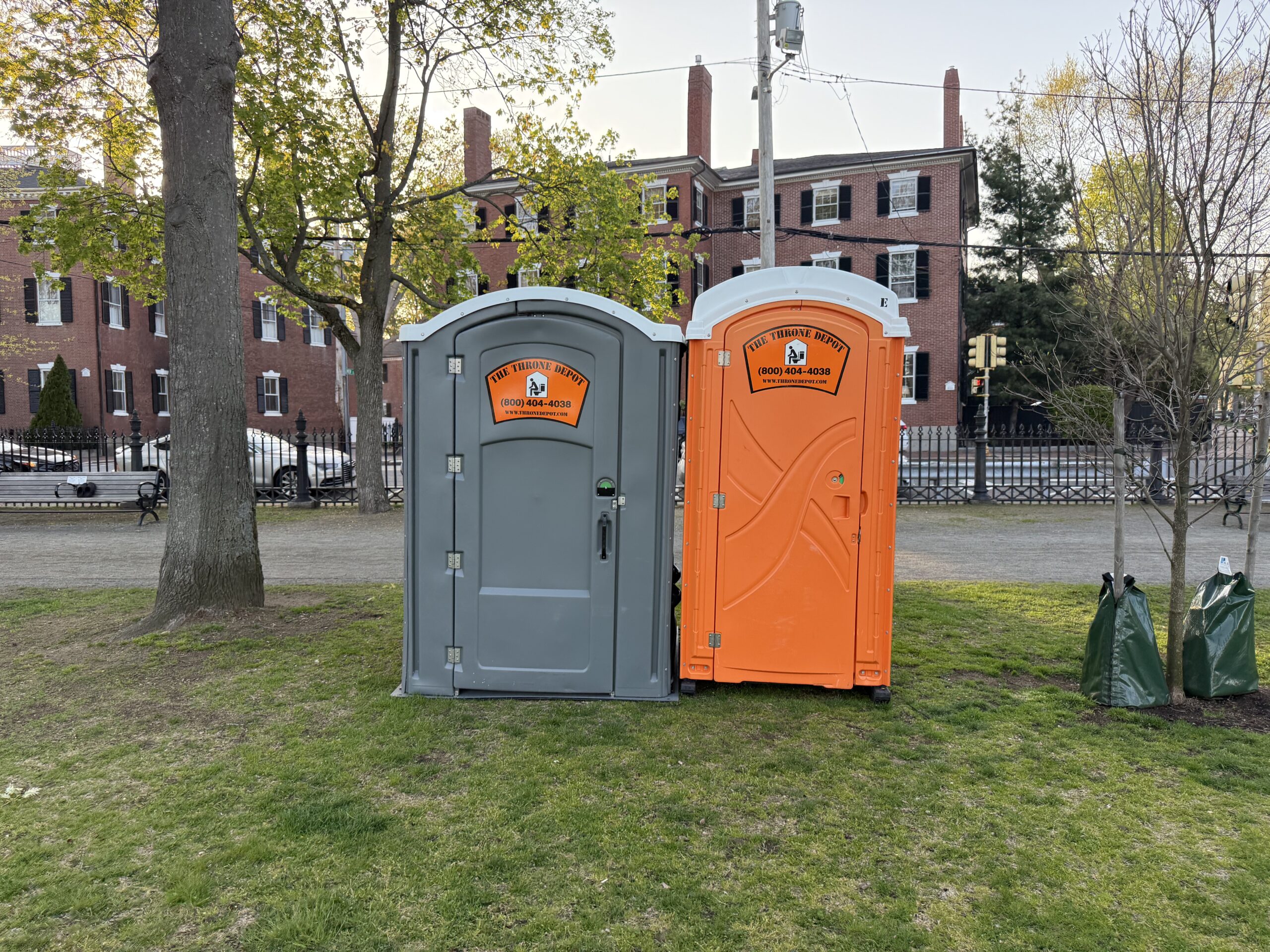 Modern fleet of portable toilets, luxury restroom trailers, ADA units, and shower combo trailers available for rental