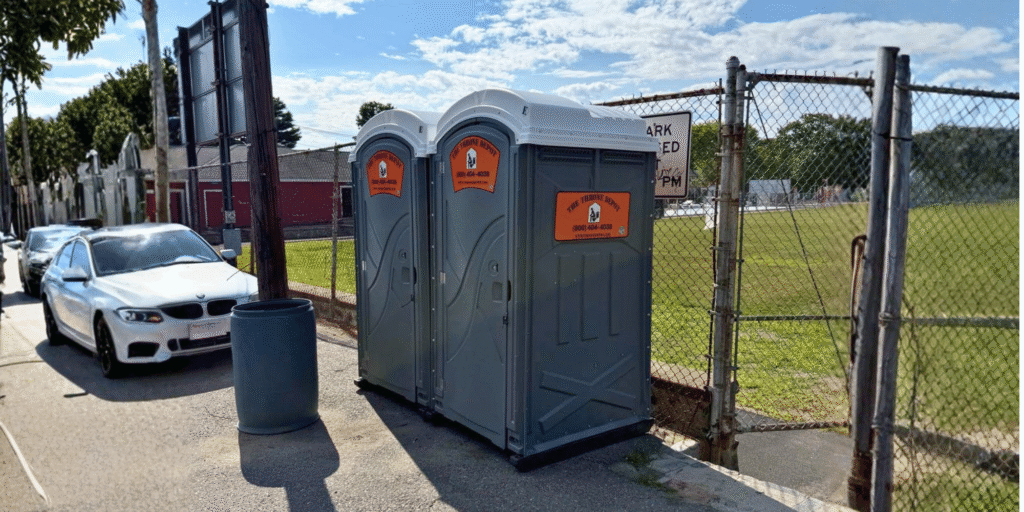 The Throne Depot portable restrooms at a Town of Saugus, MA ball field